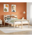 vidaXL Bookcase Bed without Mattress 140x190 cm Solid Wood Pine