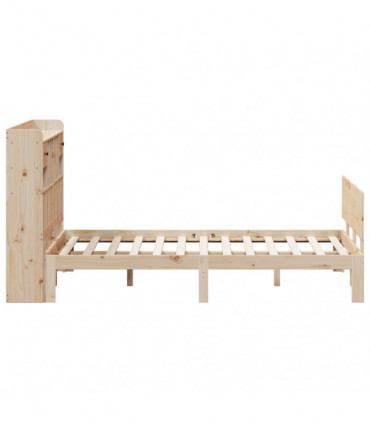 vidaXL Bookcase Bed without Mattress 160x200cm Solid Wood Pine