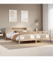 vidaXL Bookcase Bed without Mattress 180x200cm Solid Wood Pine