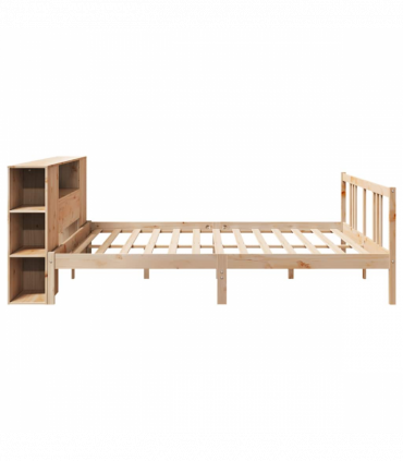 vidaXL Bookcase Bed without Mattress 180x200cm Solid Wood Pine