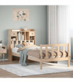vidaXL Bookcase Bed without Mattress 90x200 cm Solid Wood Pine