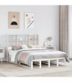vidaXL Bookcase Bed without Mattress White 140x200 cm Solid Wood
