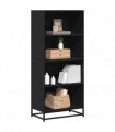 vidaXL Bookcase Black 60x35x139 cm Engineered Wood
