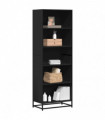 vidaXL Bookcase Black 60x35x170.5 cm Engineered Wood
