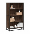 vidaXL Bookcase Brown Oak 80.5x35x139 cm Engineered Wood