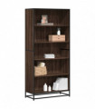 vidaXL Bookcase Brown Oak 80.5x35x170.5 cm Engineered Wood