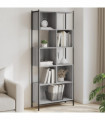 vidaXL Bookcase Grey Sonoma 72x28x172 cm Engineered Wood