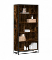 vidaXL Bookcase Smoked Oak 80.5x35x170.5 cm Engineered Wood