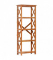 vidaXL Bookshelf 60x30x160 cm Solid Acacia Wood Honey Finish