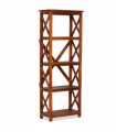 vidaXL Bookshelf Solid Acacia Wood Honey Finish 60x30x160 cm