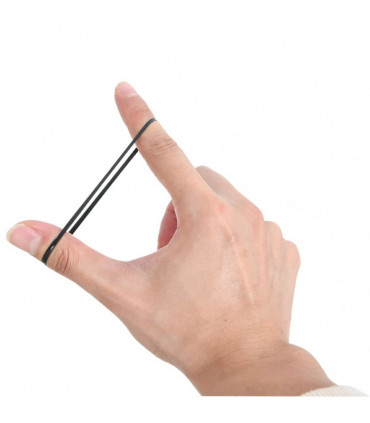 vidaXL Braiding Bands for Horse 500 pcs Black Silicone