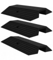 vidaXL Bridge Threshold Ramps 3 pcs 49x40x8 cm Rubber