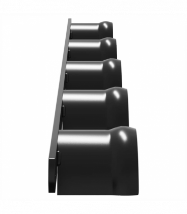 vidaXL Bridle Hanger for 5 Bridles Black Iron