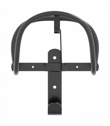 vidaXL Bridle Rack Wall Mounted Black Iron