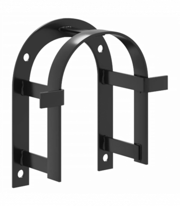 vidaXL Bridle Rack Wall Mounted Black Iron