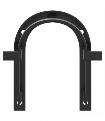 vidaXL Bridle Rack Wall Mounted Black Iron