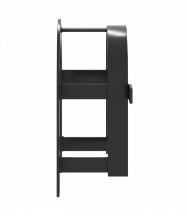 vidaXL Bridle Rack Wall Mounted Black Iron