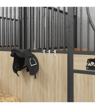 vidaXL Bucket Hooks 3 pcs Portable Silver Steel