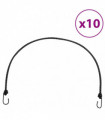 vidaXL Bungee Cords with Reflective Strips and Hooks 10 pcs 100 cm
