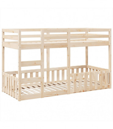 vidaXL Bunk Bed 80x200 cm Solid Wood Pine