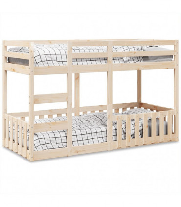 vidaXL Bunk Bed 90x190 cm Solid Wood Pine