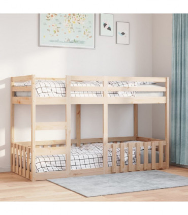 vidaXL Bunk Bed 90x190 cm Solid Wood Pine