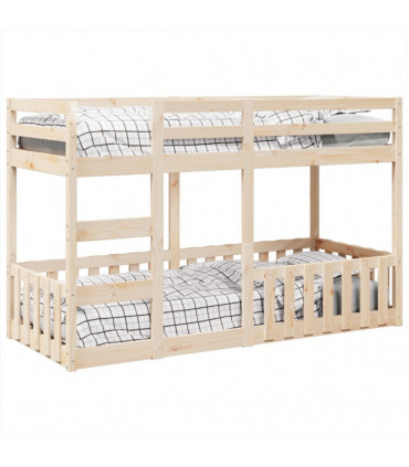 vidaXL Bunk Bed 90x190 cm Solid Wood Pine