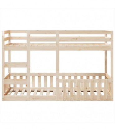 vidaXL Bunk Bed 90x190 cm Solid Wood Pine