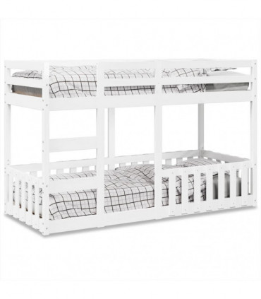 vidaXL Bunk Bed White 90x190 cm Solid Wood Pine