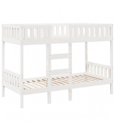vidaXL Bunk Bed White 90x190 cm Solid Wood Pine