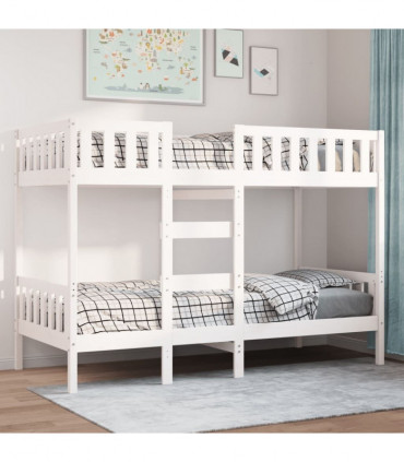 vidaXL Bunk Bed White 90x190 cm Solid Wood Pine