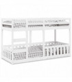 vidaXL Bunk Bed White 90x200 cm Solid Wood Pine