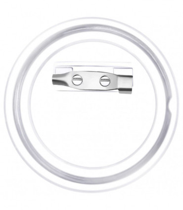 vidaXL Button Badges Kit with Pins 100 Sets Acrylic 44 mm