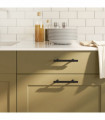 vidaXL Cabinet Handles 10 pcs Black 96 mm Stainless Steel