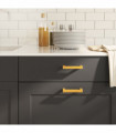 vidaXL Cabinet Handles 10 pcs Gold 96 mm Stainless Steel