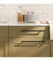vidaXL Cabinet Handles 5 pcs Black 224 mm Stainless Steel