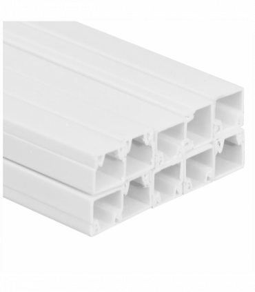 vidaXL Cable Trunking 20x10 mm 10 m PVC