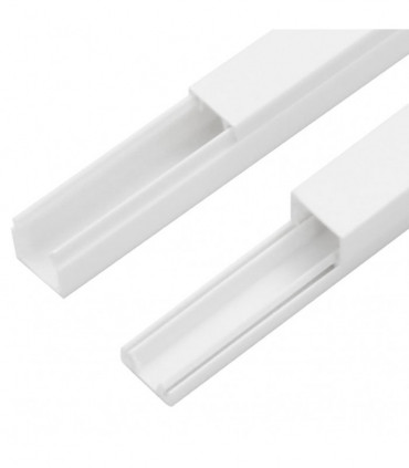vidaXL Cable Trunking 20x10 mm 30 m PVC