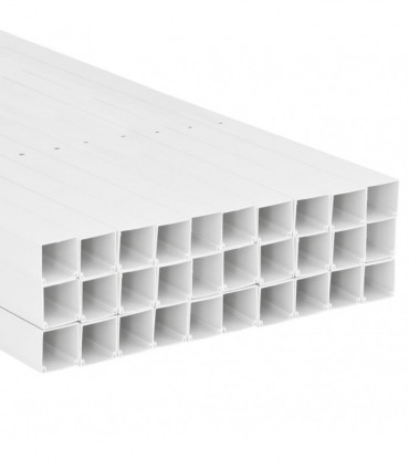 vidaXL Cable Trunking 60x40 mm 30 m PVC