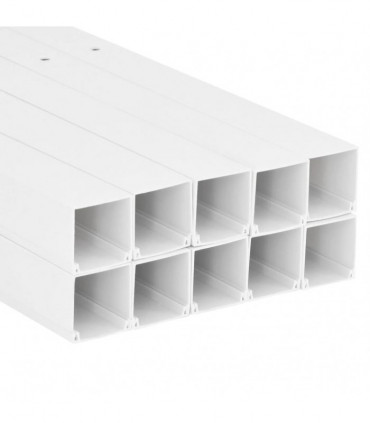 vidaXL Cable Trunking 60x60 mm 10 m PVC
