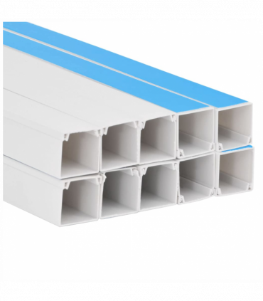 vidaXL Cable Trunking Self-Adhesive 15x10 mm 10 m PVC