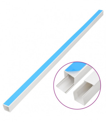 vidaXL Cable Trunking Self-Adhesive 15x10 mm 30 m PVC