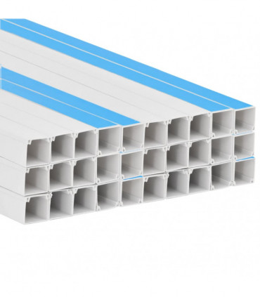 vidaXL Cable Trunking Self-Adhesive 20x10 mm 30 m PVC