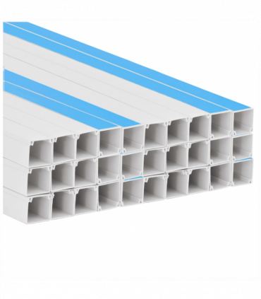 vidaXL Cable Trunking Self-Adhesive 30x15 mm 30 m PVC