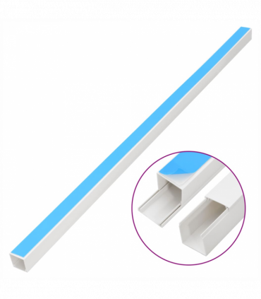 vidaXL Cable Trunking Self-Adhesive 40x40 mm 30 m PVC