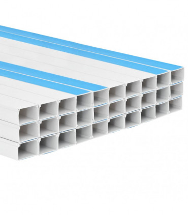 vidaXL Cable Trunking Self-Adhesive 50x25 mm 30 m PVC