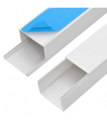 vidaXL Cable Trunking Self-Adhesive 50x25 mm 30 m PVC