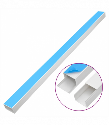 vidaXL Cable Trunking Self-Adhesive 60x40 mm 30 m PVC