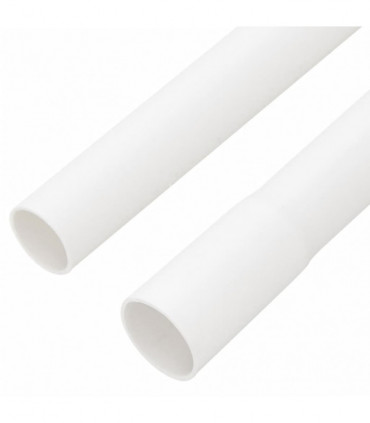 vidaXL Cable Trunkings with Clips Ø25 mm 10 m PVC