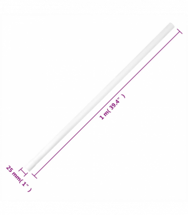 vidaXL Cable Trunkings Ø25 mm 10 m PVC